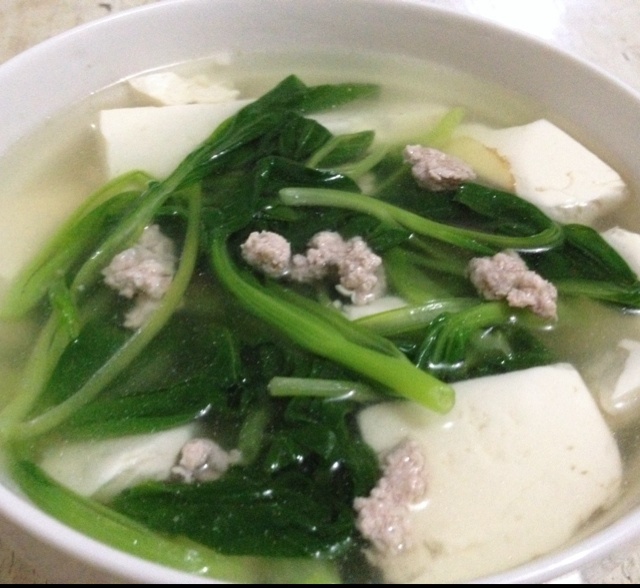 青菜豆腐汤