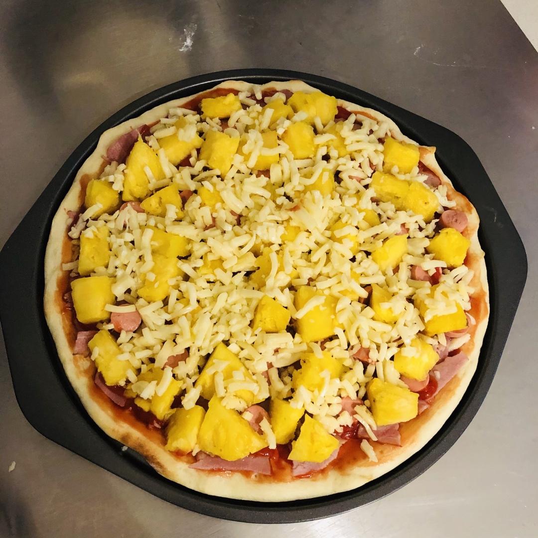 酥脆薄底香浓芝士～夏威夷风情披萨🍕来袭（9寸）