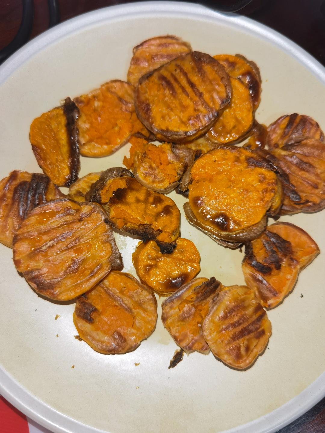 减脂餐｜香烤红薯片，香甜软糯，超好吃