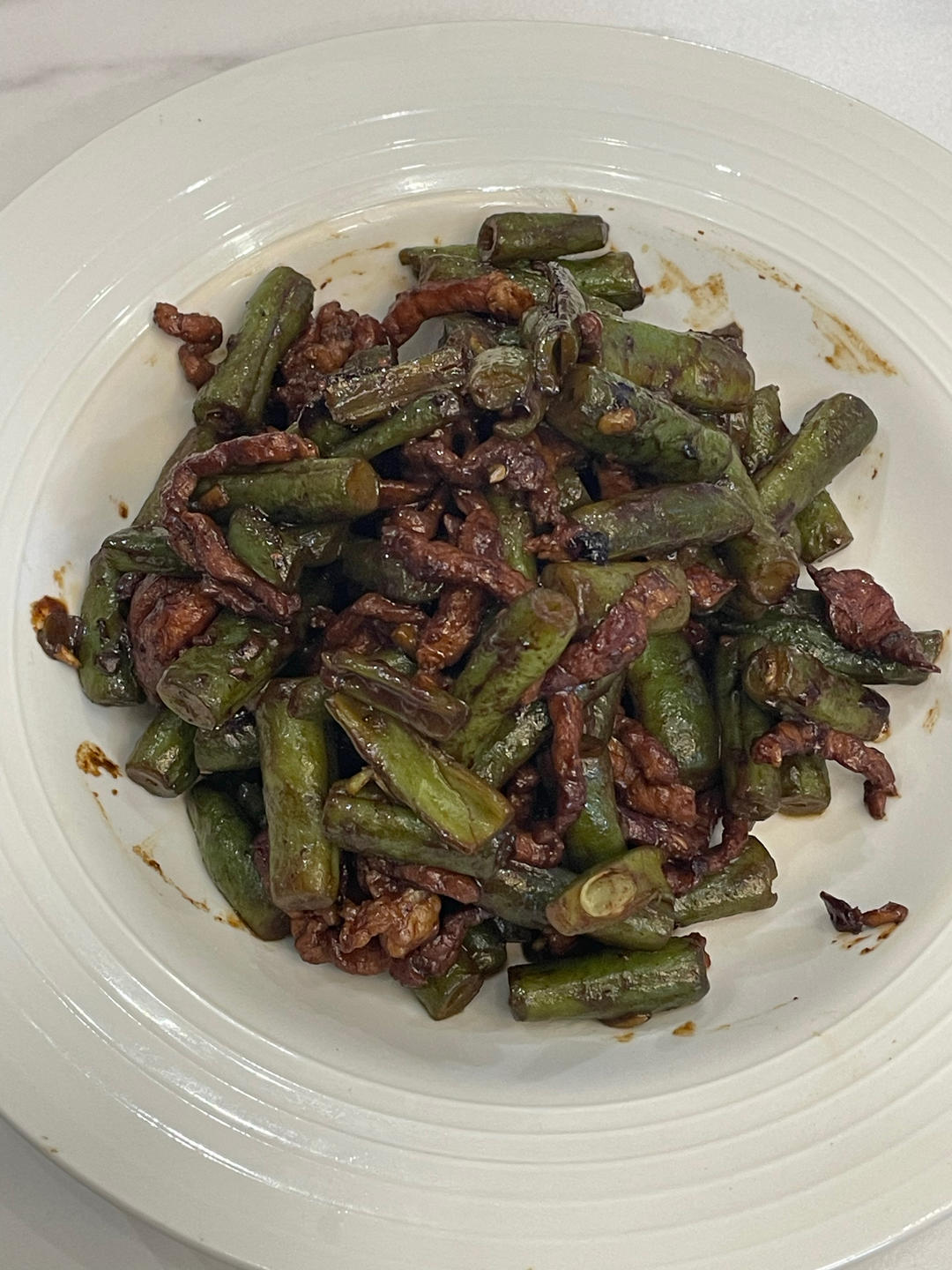 零厨艺的豆角炒肉