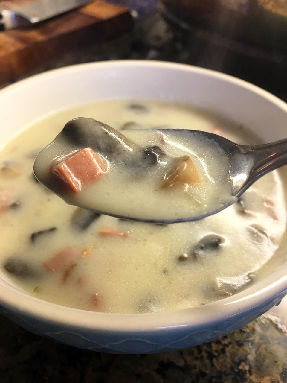 奶油鸡茸蘑菇汤（必胜客同款）