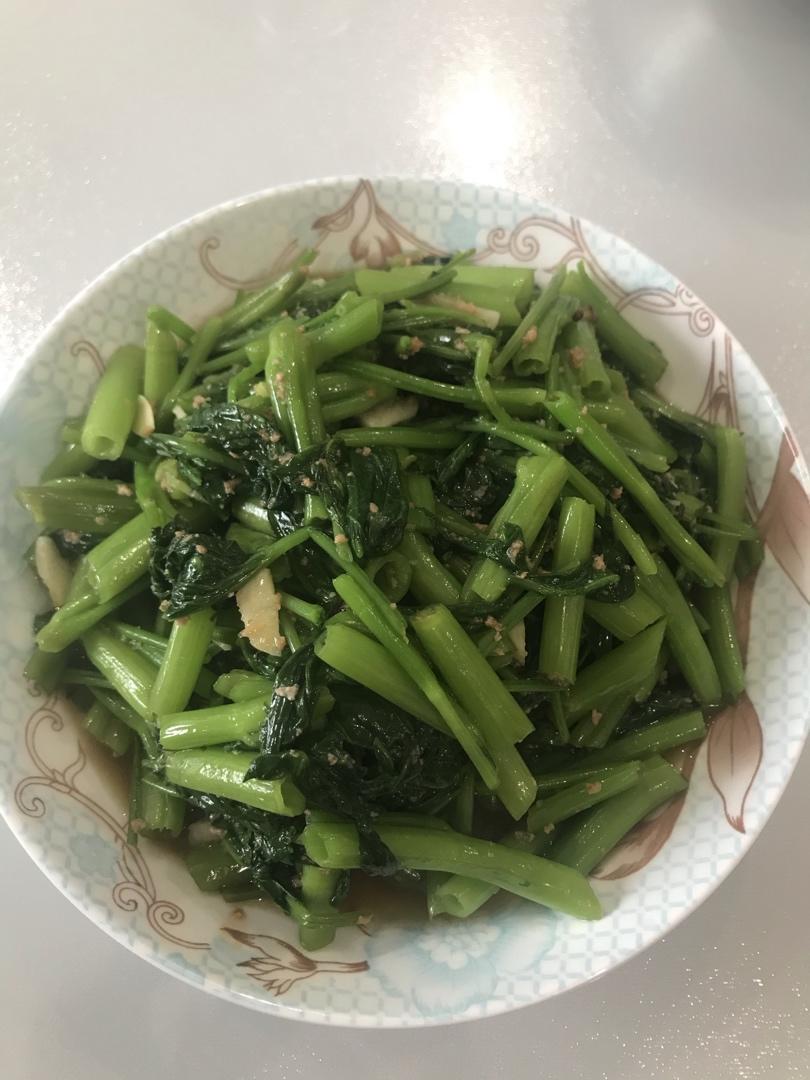 虾酱炒空心菜/通菜(马来风光)