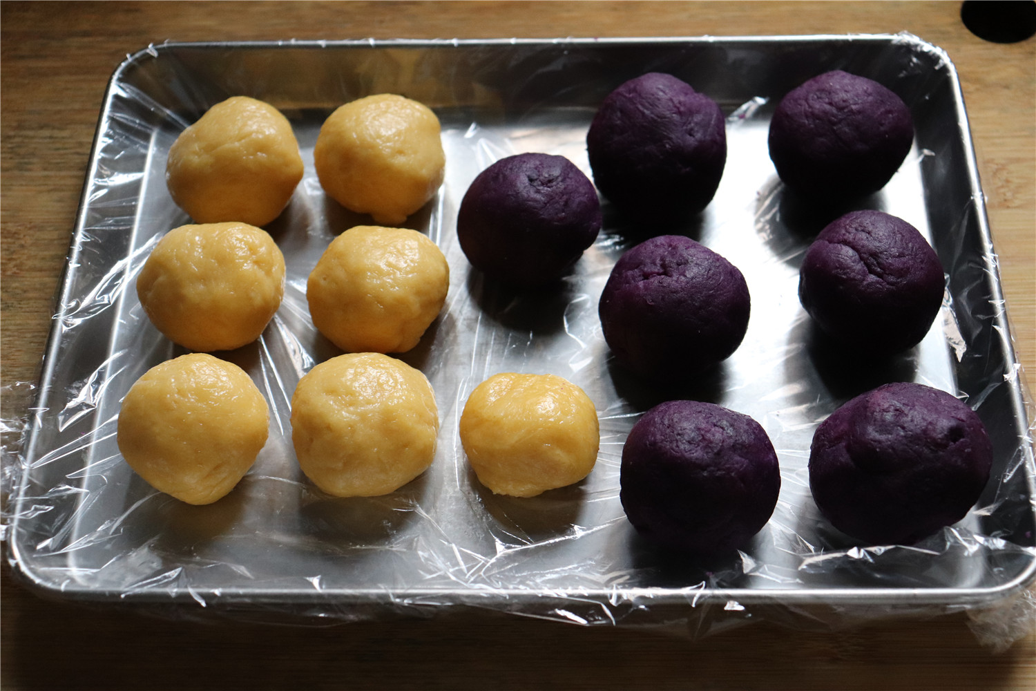 不用烤箱也可以做的网红美食/紫薯仙豆糕的做法 步骤6