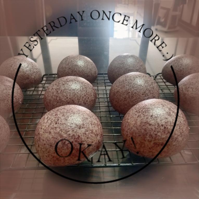 黑米粉刀切馒头