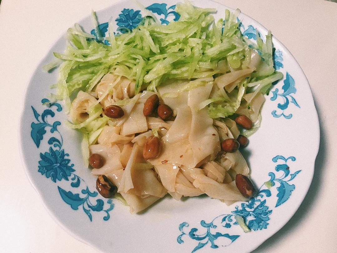 自制凉皮，面筋