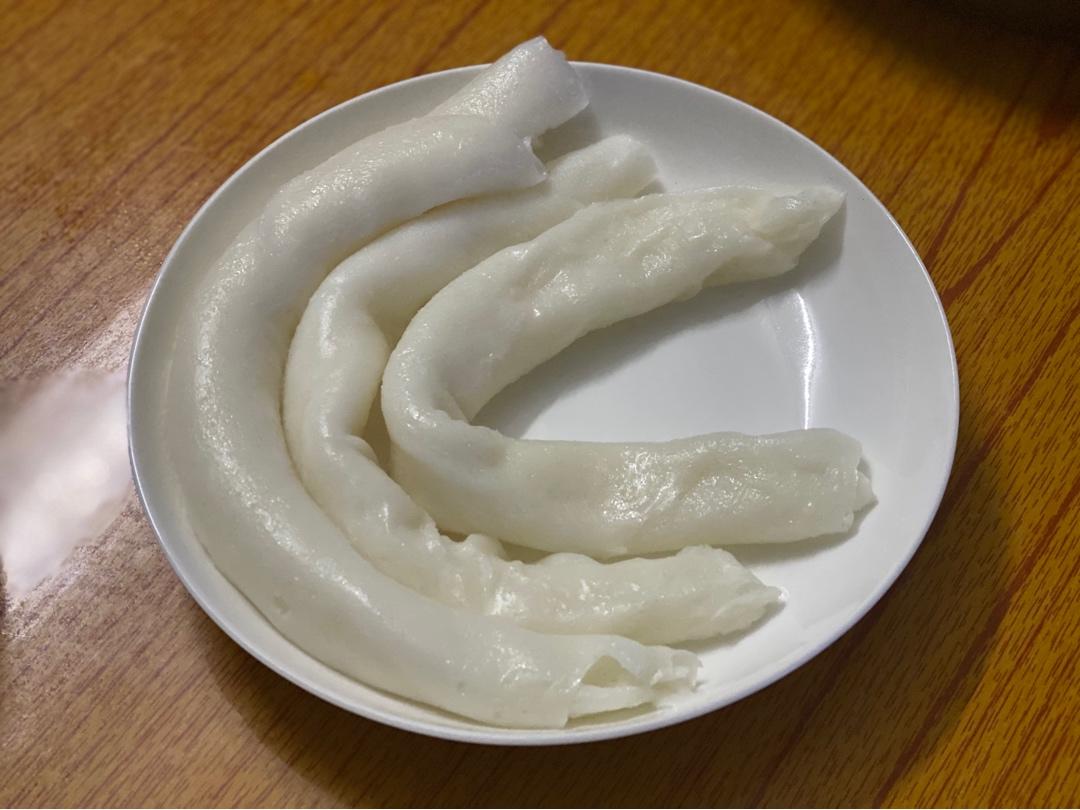 模仿传统猪肠粉（斋肠香港混酱肠）