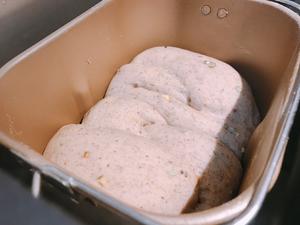 面包机就可以做出好吃的无糖黑麦全麦坚果面包（含量50%）的做法 步骤17