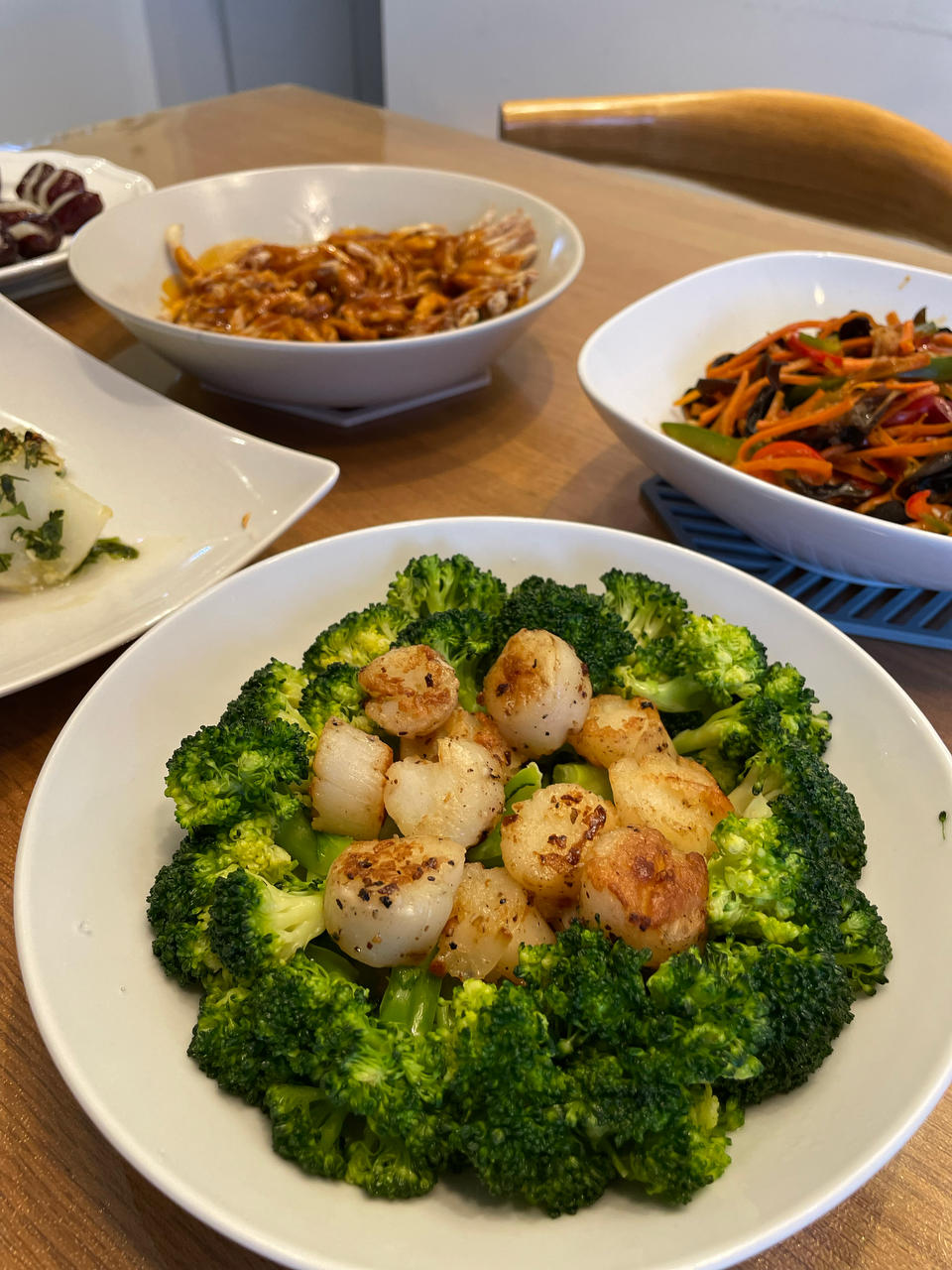 芦笋煎带子（平底锅快手版）