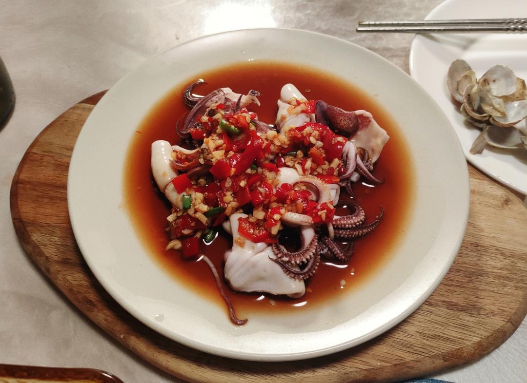 脆口白灼小管鱿鱼