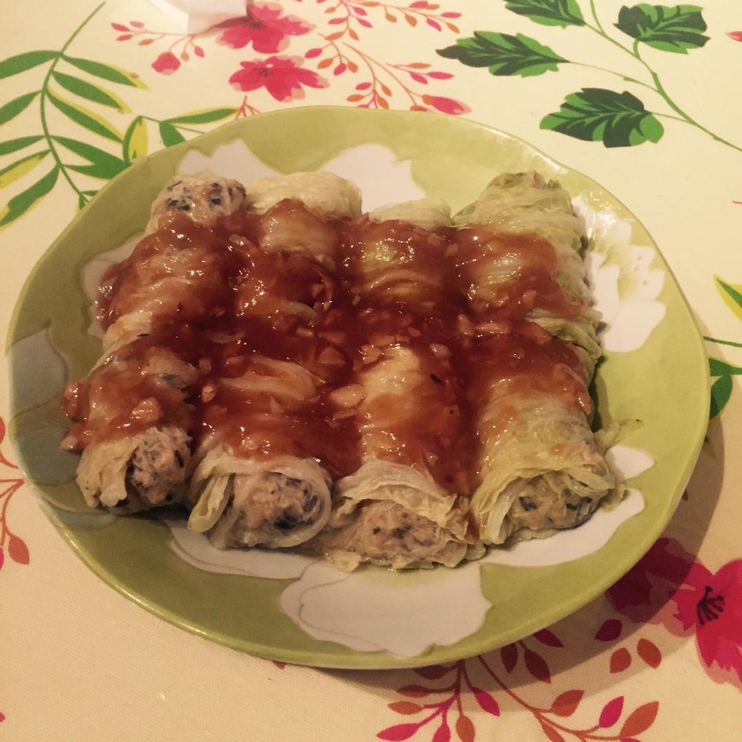 肉酿白菜卷