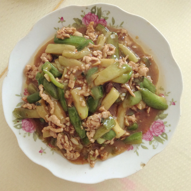 红烧肉沫茄子