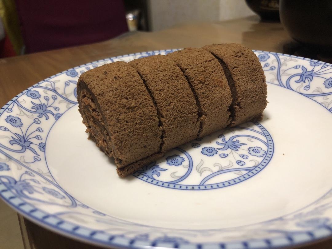 可可蛋糕卷(不消泡超浓郁巧克力口感)