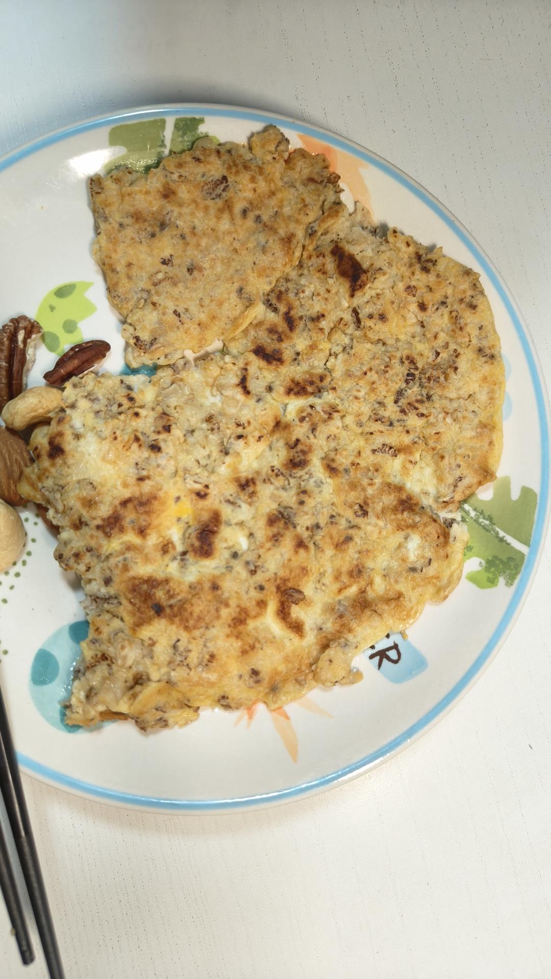 燕麦鸡蛋饼~快手早餐