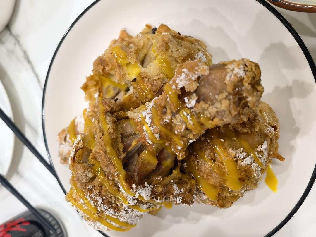 椒盐旋转烤鸡腿