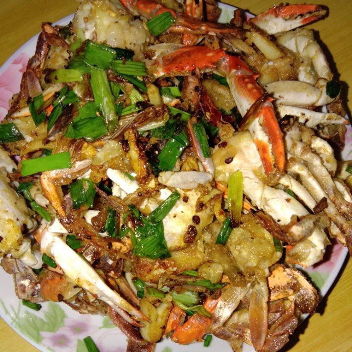 葱姜炒梭子蟹（very easy）
