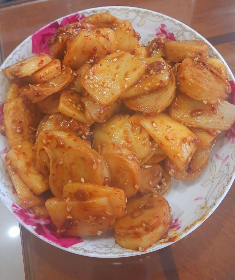 酱炒年糕的做法