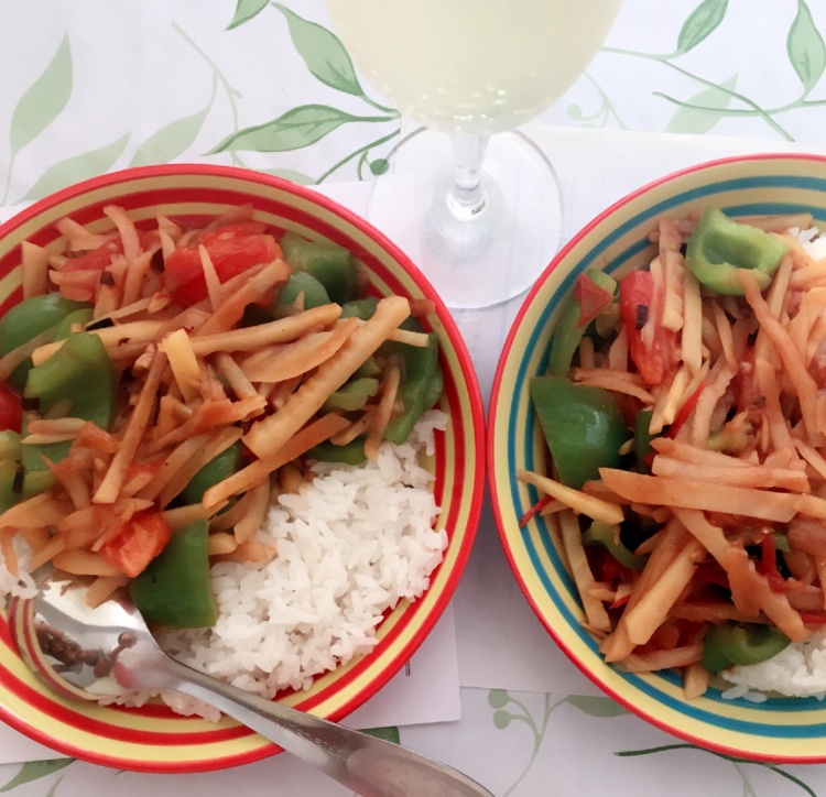 西红柿青椒土豆丝