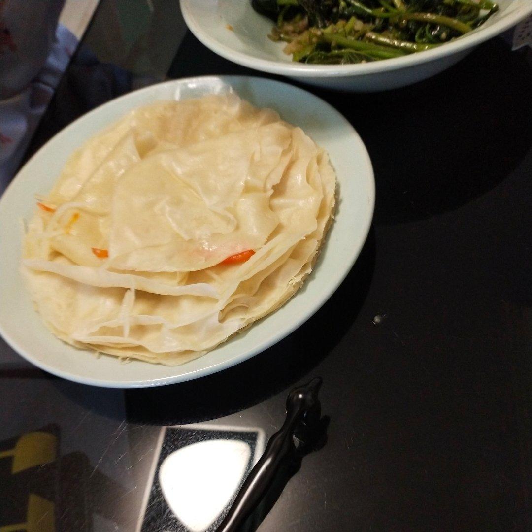 完美早餐“土豆丝卷饼”（附烫面饼的擀制技巧）