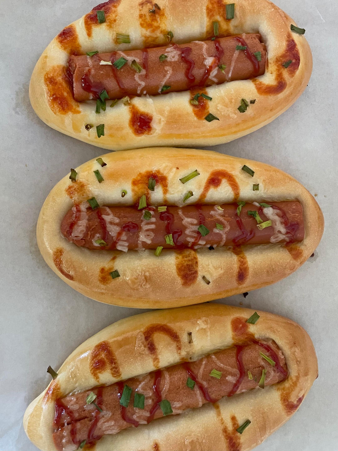 美味的香肠面包