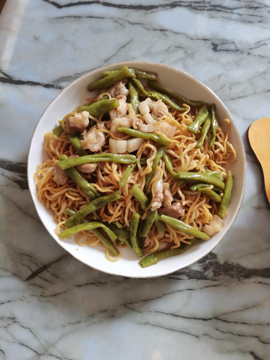 地道老北京扁豆焖面 豆角焖面 太好吃小心吃撑哦