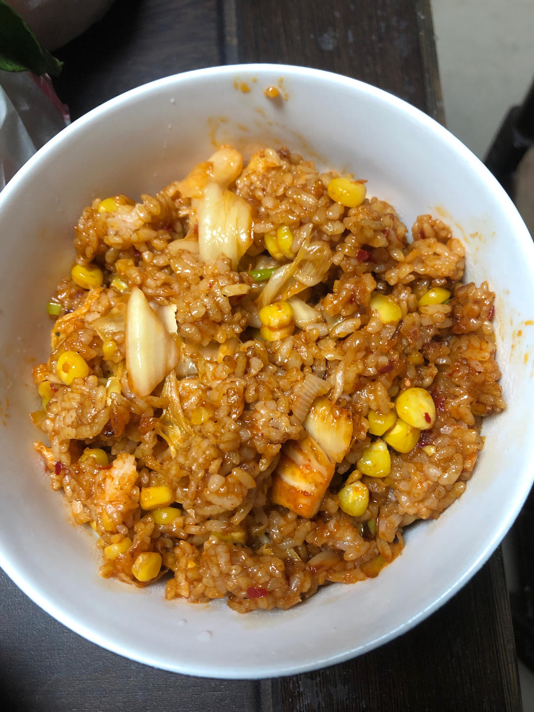 火炉火版 芝士泡菜玉米炒饭