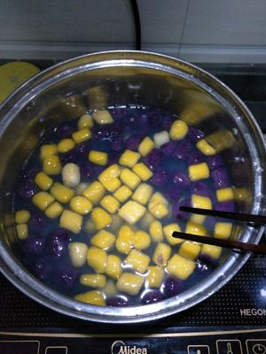 南瓜紫薯芋圆的做法 步骤6