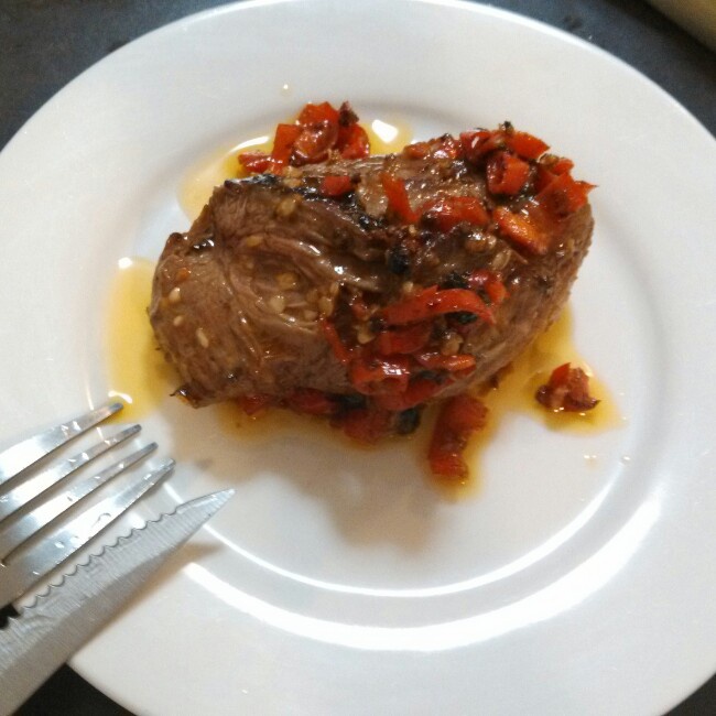 香煎袋鼠肉排/kangaroo steak