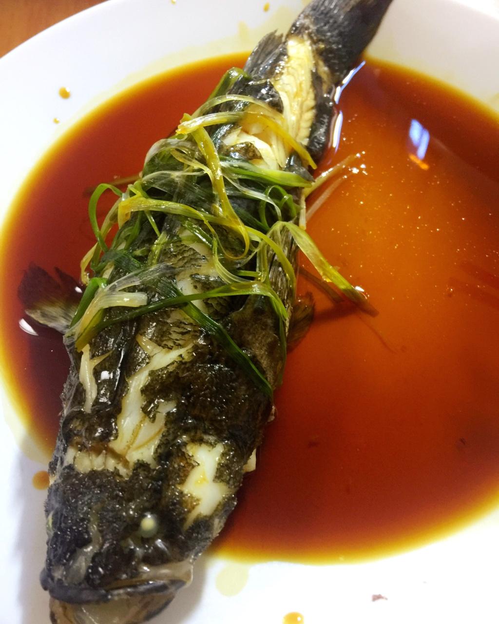 清蒸豉油笋壳鱼