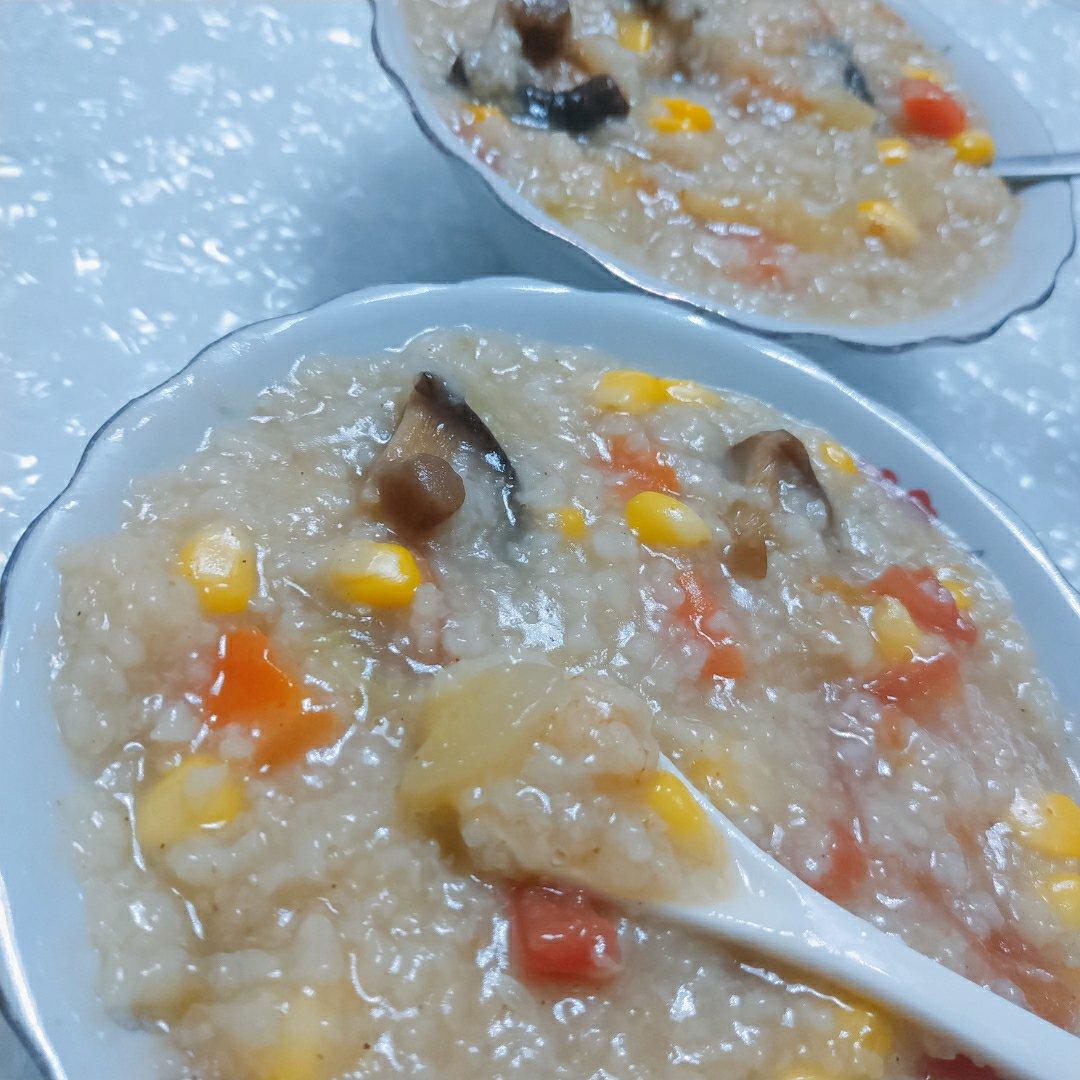 蔬菜虾仁粥