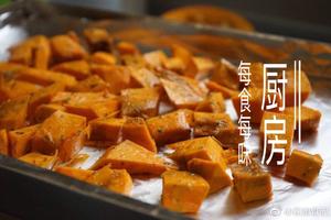 烤南瓜🎃/软糯香甜～幸福的味道的做法 步骤6