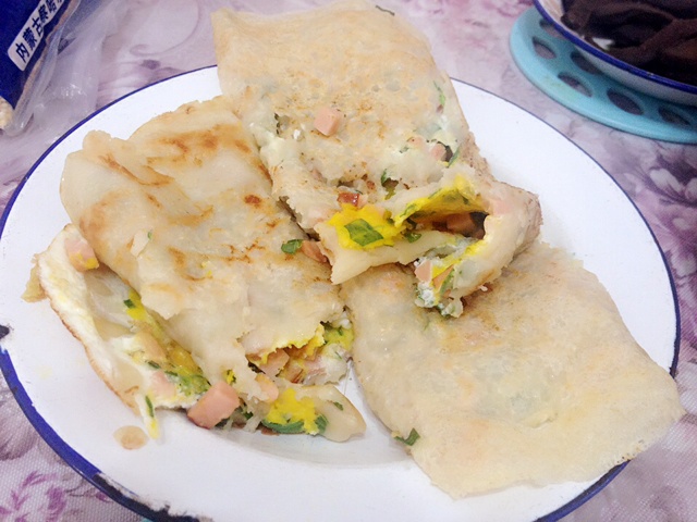 早餐鸡蛋煎饼