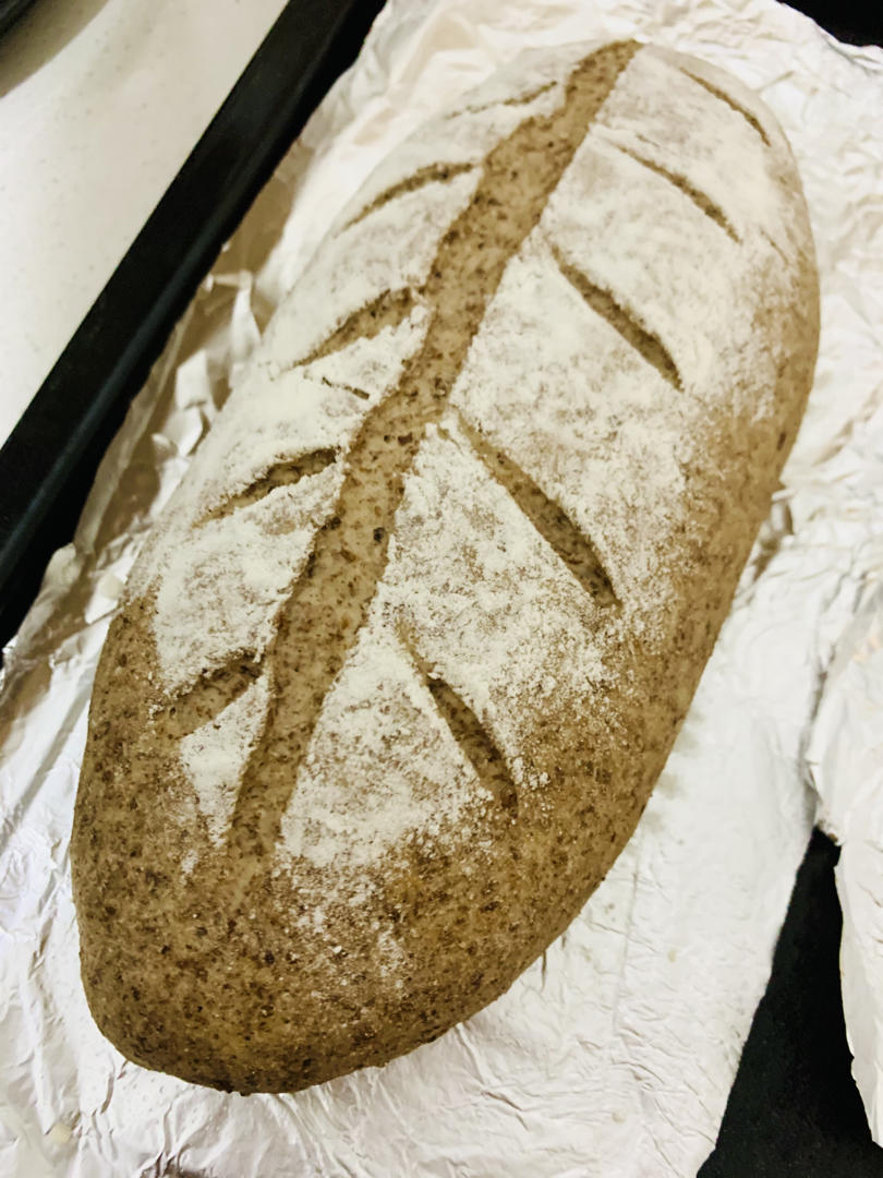 免揉全麦面包〔无糖无油〕