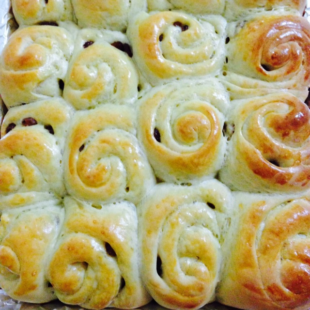 蜂蜜红提牛奶小面包