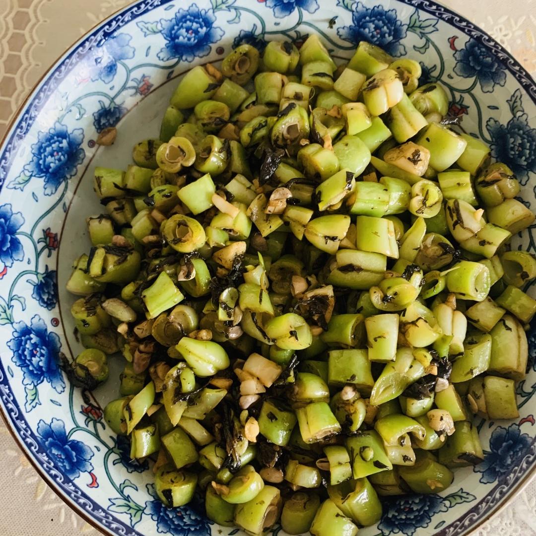橄榄菜炒豆角丝