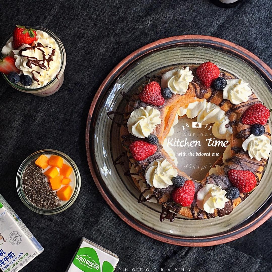 高颜值的花环泡芙