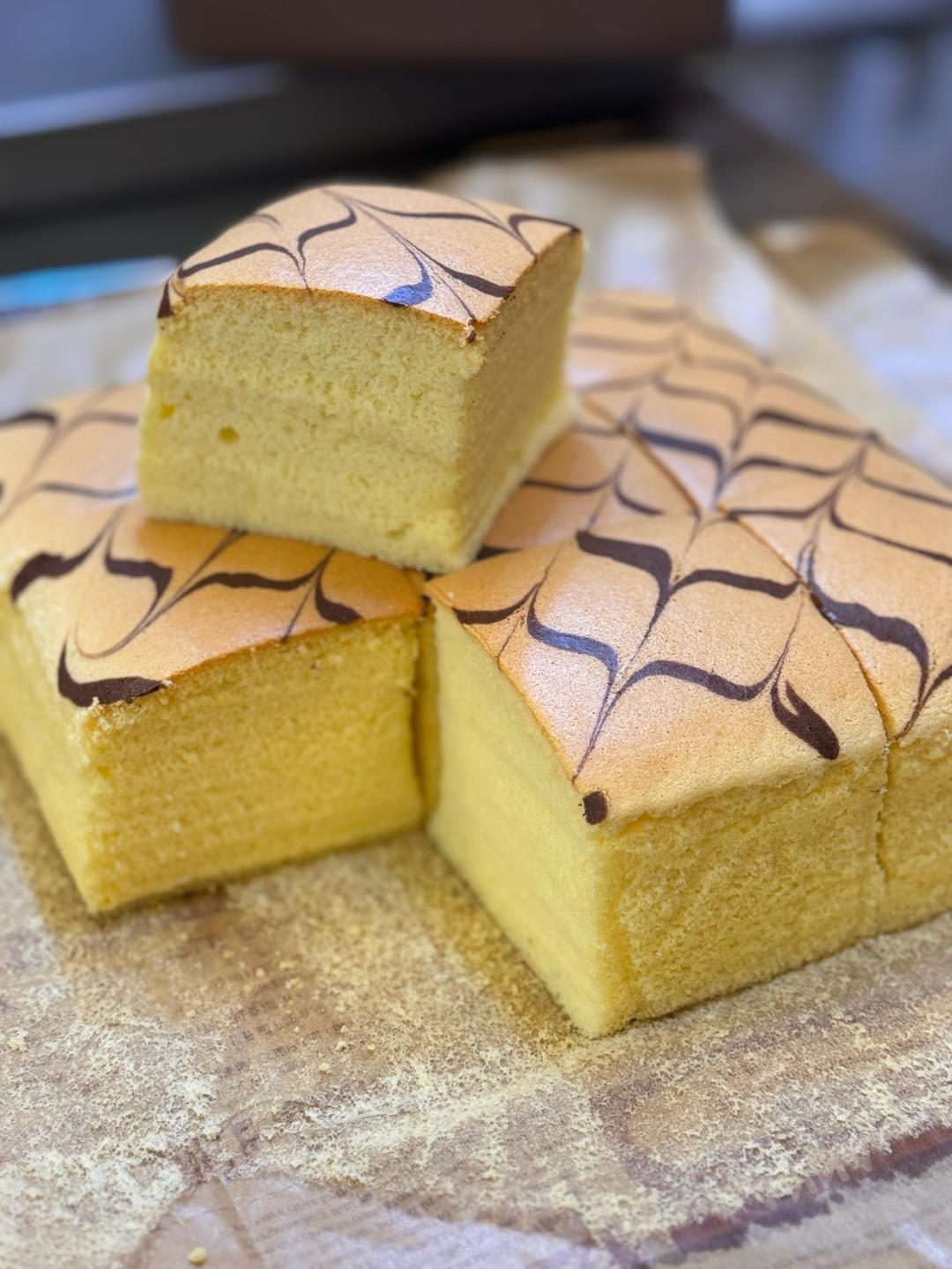 古早味蛋糕....烫面水浴法