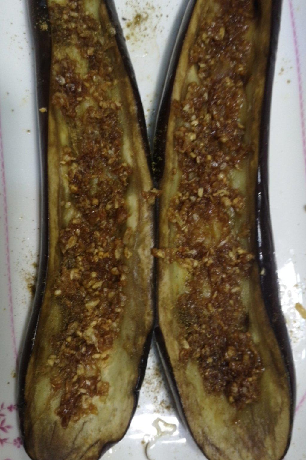 【微波炉烤茄子】