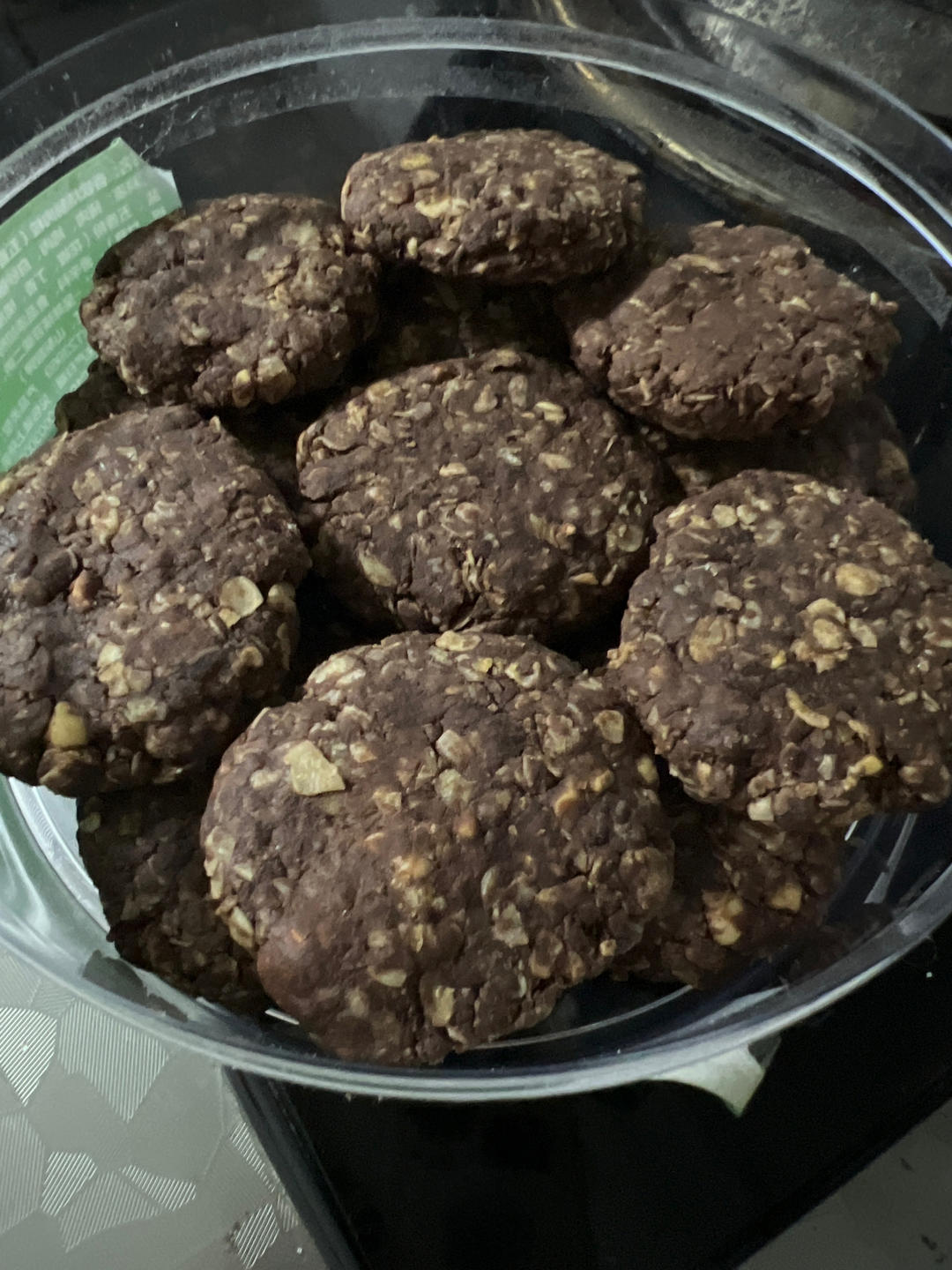 巧克力燕麦饼干•Less is More• 无砂糖无黄油免烤箱