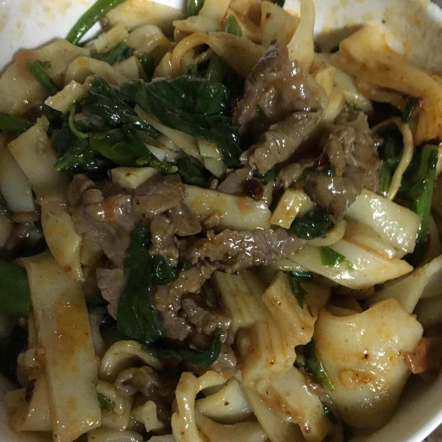 沙茶牛肉炒粿条（河粉）