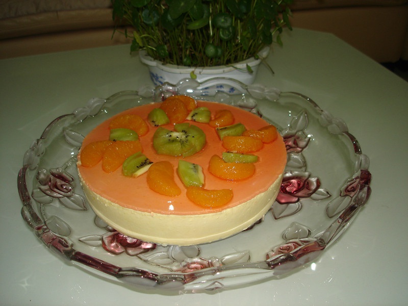 蜜桃冻芝士蛋糕