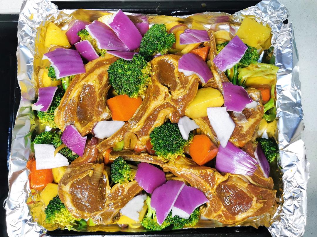 超好吃的烤羊排烤箱版