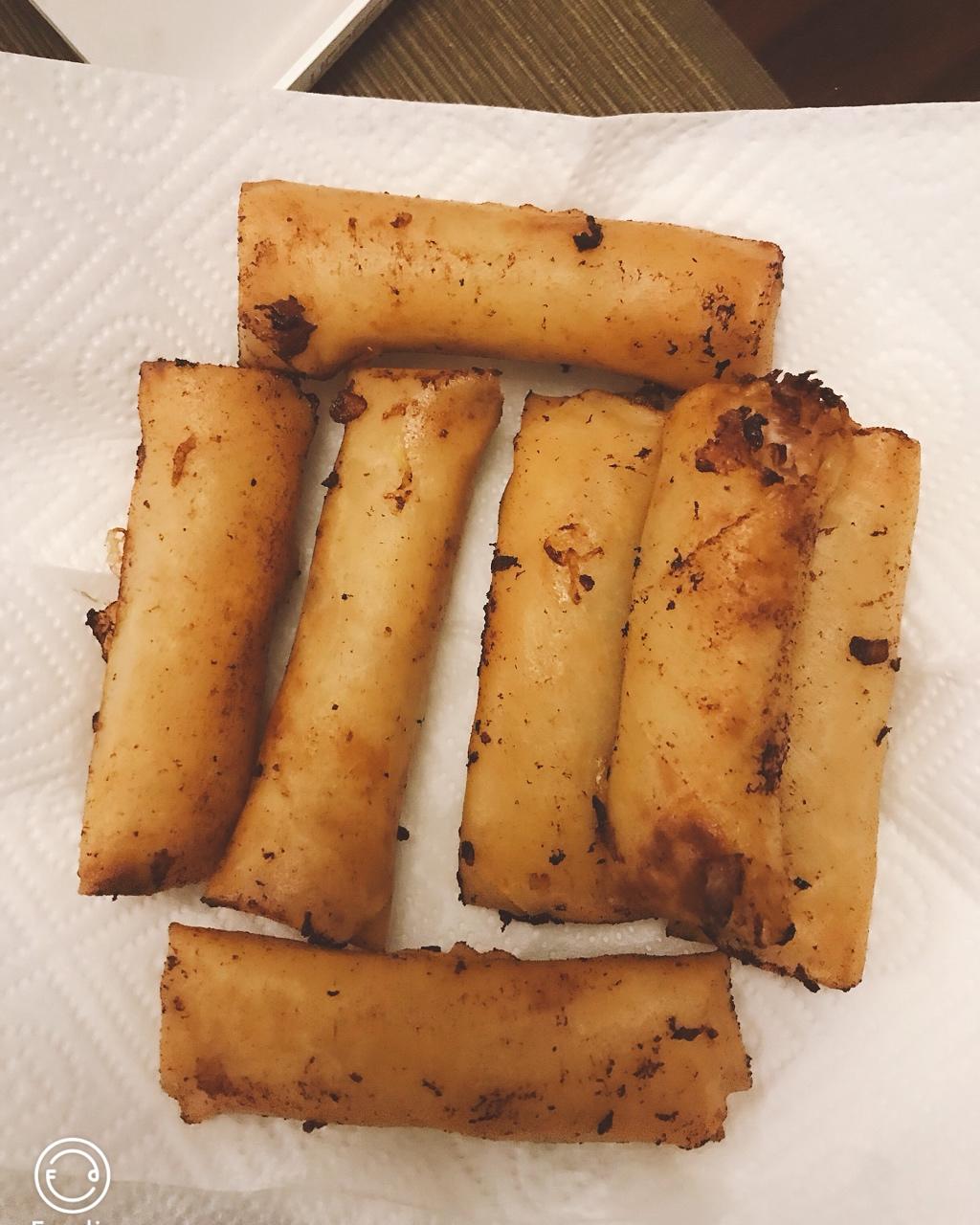 黄芽菜肉丝春卷