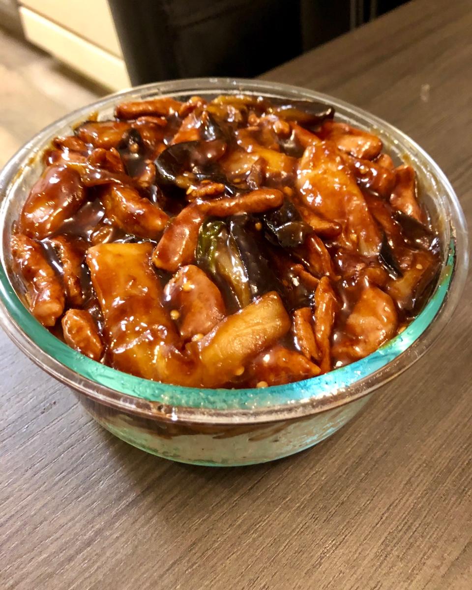 红烧肉沫茄子