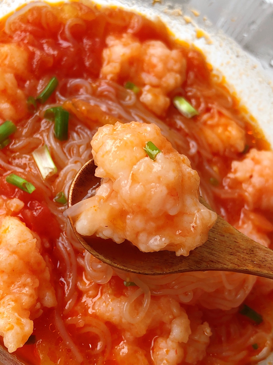 ㊙️番茄虾滑粉丝汤|Q弹嫩滑汤鲜味美的做法