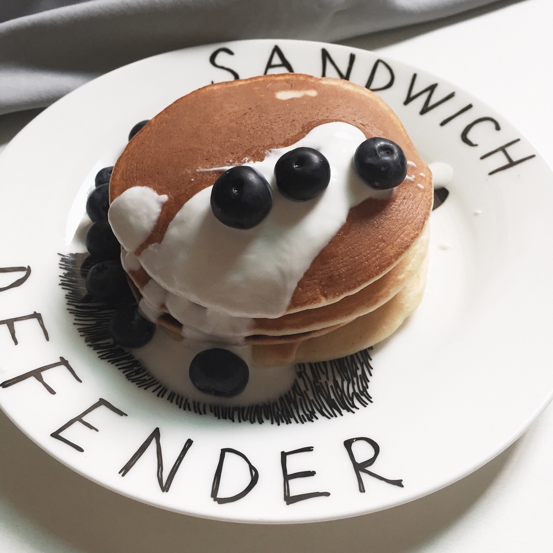 超级简单pancake【无黄油健康版】