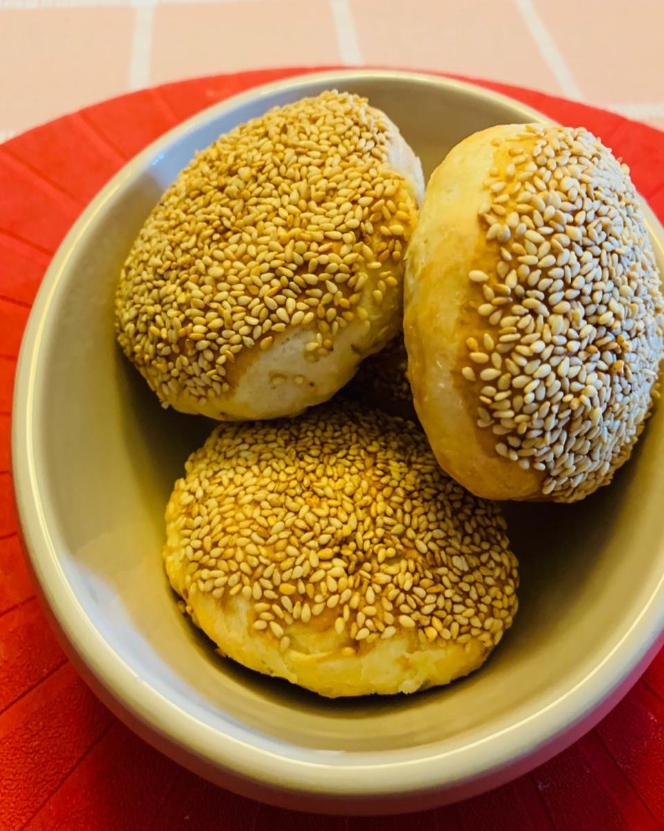油酥葱香烧饼
