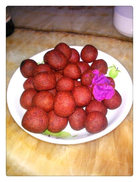 kfc复制版紫薯球