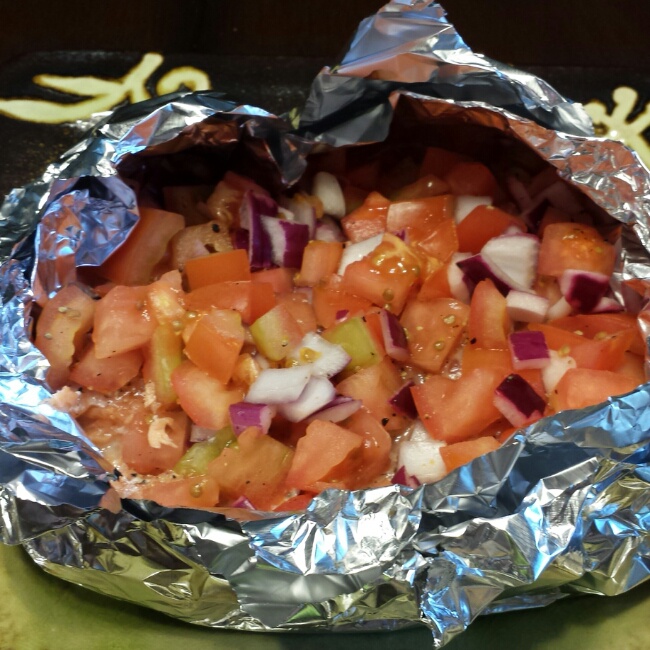 锡纸烤三文鱼  （Salmon Baked in Foil）