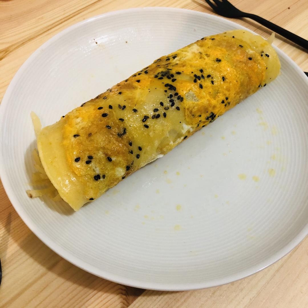 鸡蛋卷饼（路边摊复制版）