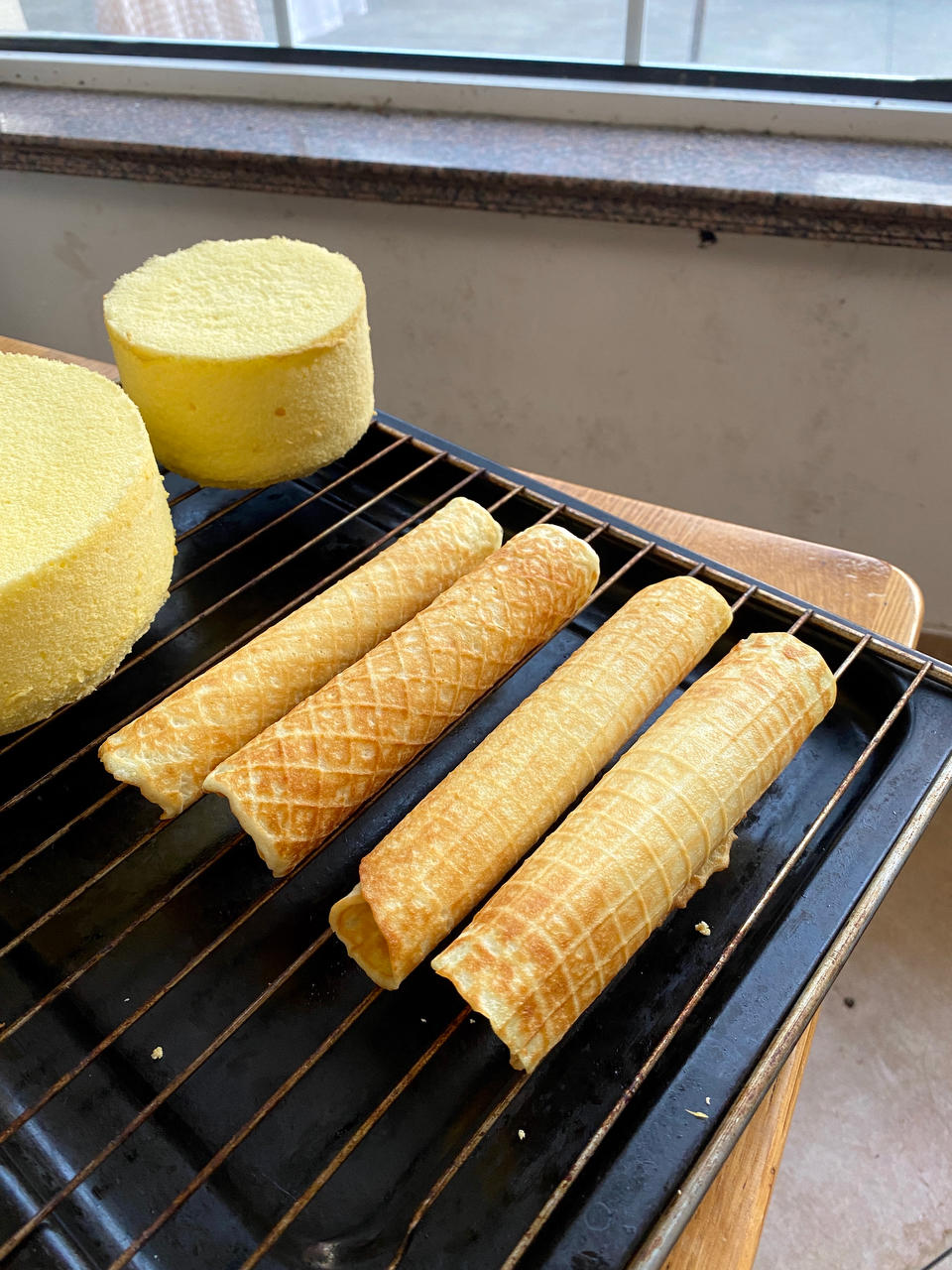 鸡蛋卷 脆皮蛋筒 冰淇淋绝配脆脆脆 无黄油不打发材料简单